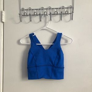 blue lululemon sports bra
